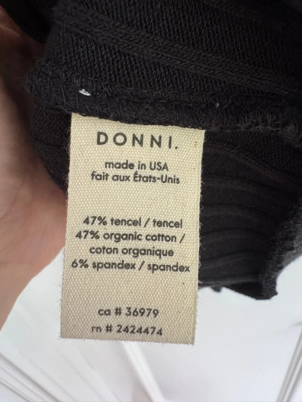 Donni The Sweater Rib Shell Size Small - Picture 7 of 8